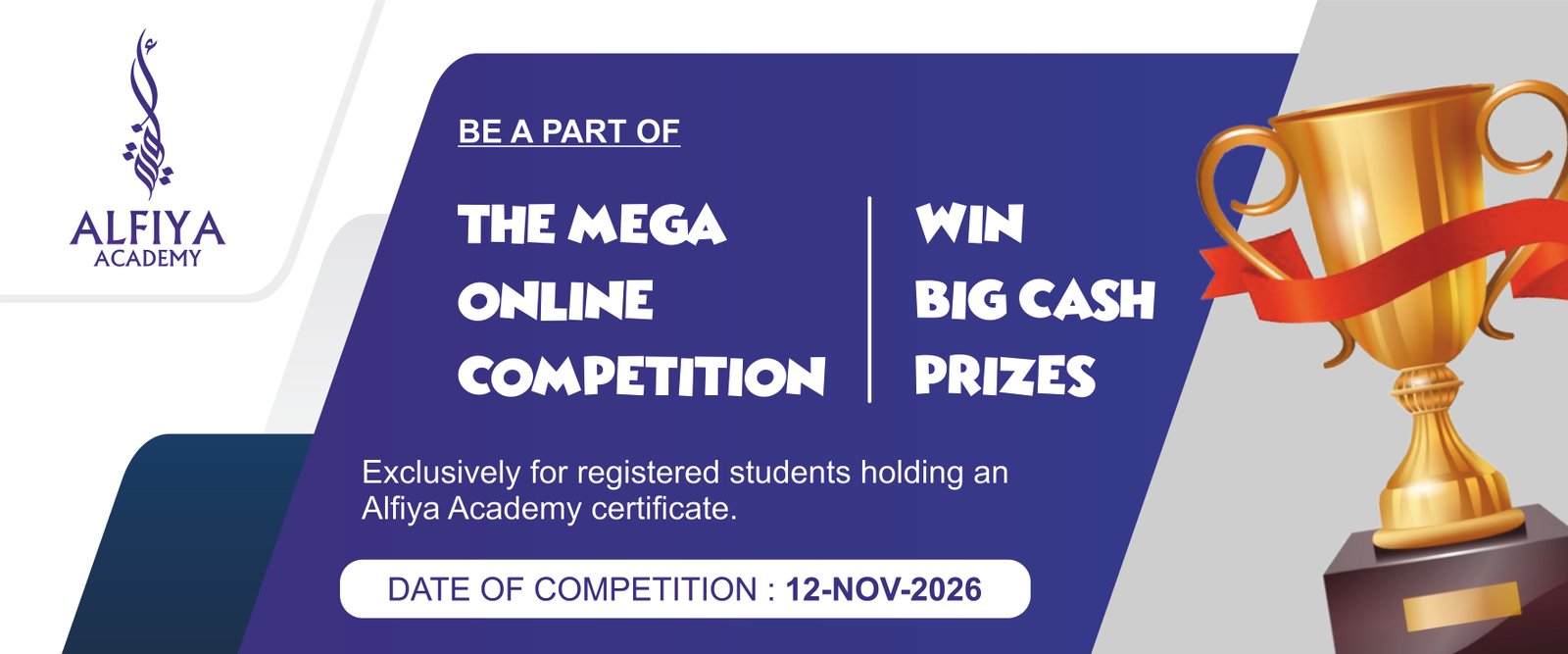 Alfiya Academy web design banner